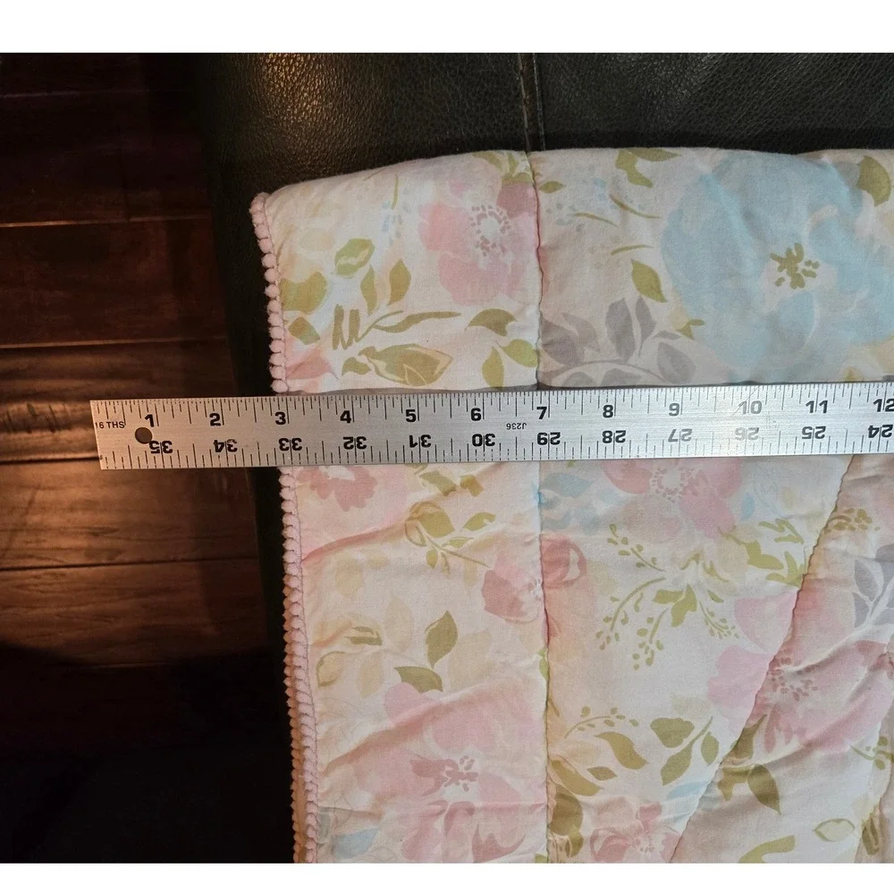Levtex Baby Woodland Forest Animals Teepee Floral Quilt Blanket Pink Blue Boho‎